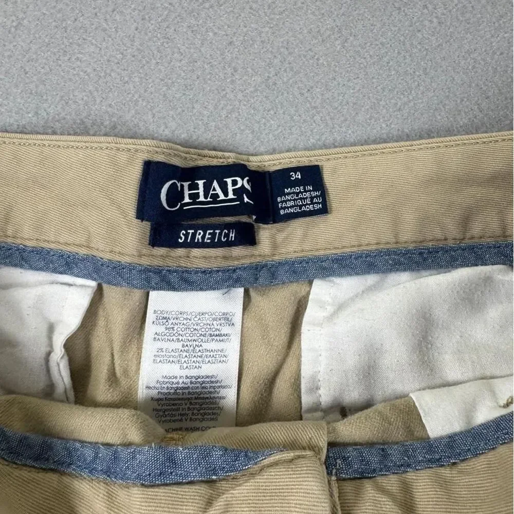 Chaps Men's Tan and Cream Shorts
